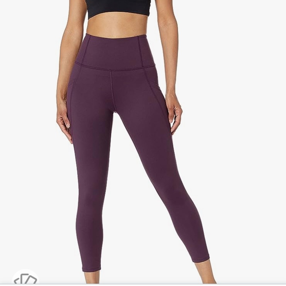 NWT CORE IO high waisted, eggplant color leggings size SX.